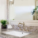 Bathroom Sink - Nantucket Sinks 23.5" Rectangular Undermount Ceramic Vanity Sink In White UM-2112-W