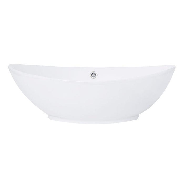 Bathroom Sink - Nantucket Sinks Oblong White Vessel Sink NSV305