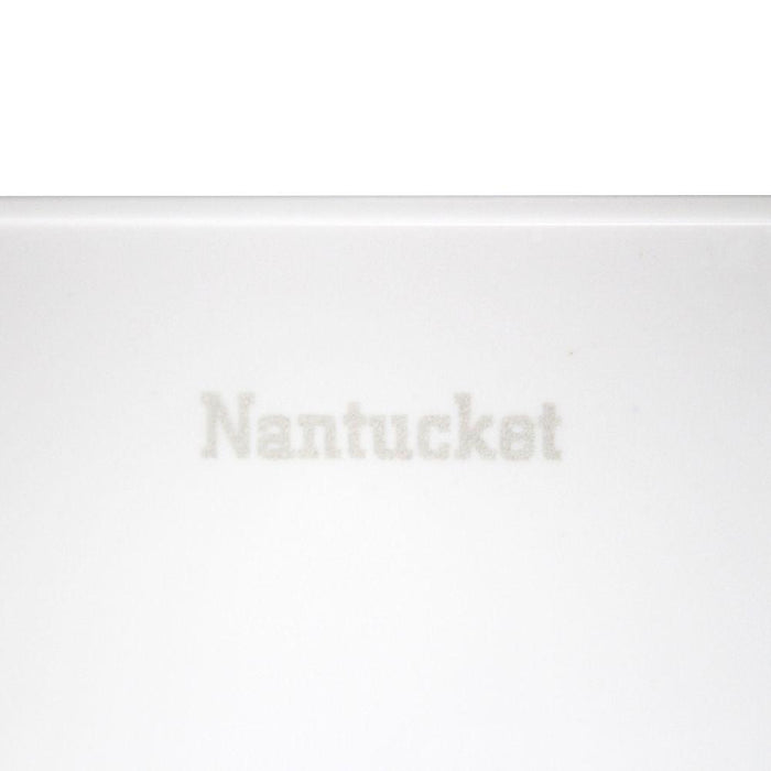 Bathroom Sink - Nantucket Sinks Rectangle White Glacierstone Sink NS-GSTR24