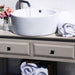 Bathroom Sink - Nantucket Sinks Round  White Vessel Sink With Overflow NSV213