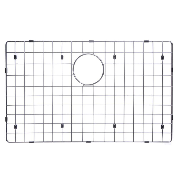 Kitchen Sink - 30" X 18" Single Bowl Stainless Steel Hand Made Undermount Kitchen Sink W/ Coved Corners, Drain, Strainer, Bottom Grid, And Single Hole Faucet