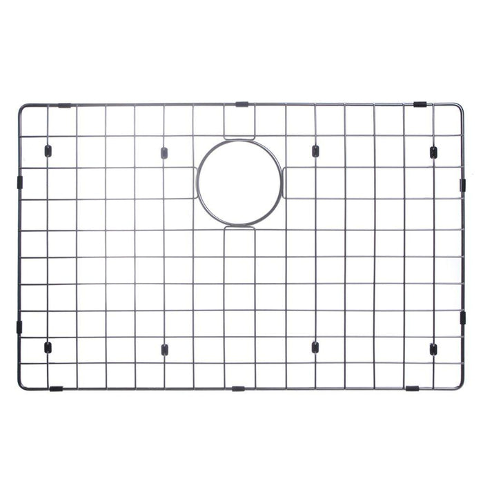 Kitchen Sink - 30" X 22" Zero Radius Single Bowl Stainless Steel Hand Made Apron Front Kitchen Sink W/ Drain, Strainer, Bottom Grid, And Single Hole Faucet