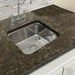 Kitchen Sink - Nantucket Sinks 16.5" Square Hammered Stainless Bar Sink