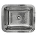 Kitchen Sink - Nantucket Sinks 17.5" Hammered Stainless Steel Rectangle Bar Sink