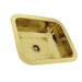 Kitchen Sink - Nantucket Sinks' 17.5" X 14.5" Hammered Brass Rectangle Undermount Bar Sink