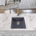 Kitchen Sink - Nantucket Sinks 17" Single Bowl Undermount Granite Composite Bar-Prep Sink Titanium