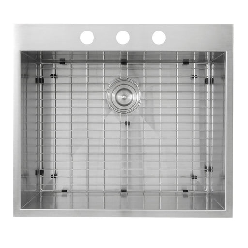 Kitchen Sink - Nantucket Sinks 25" Pro Series Small Rectangle Stainless Steel Drop In Single Kitchen Sink