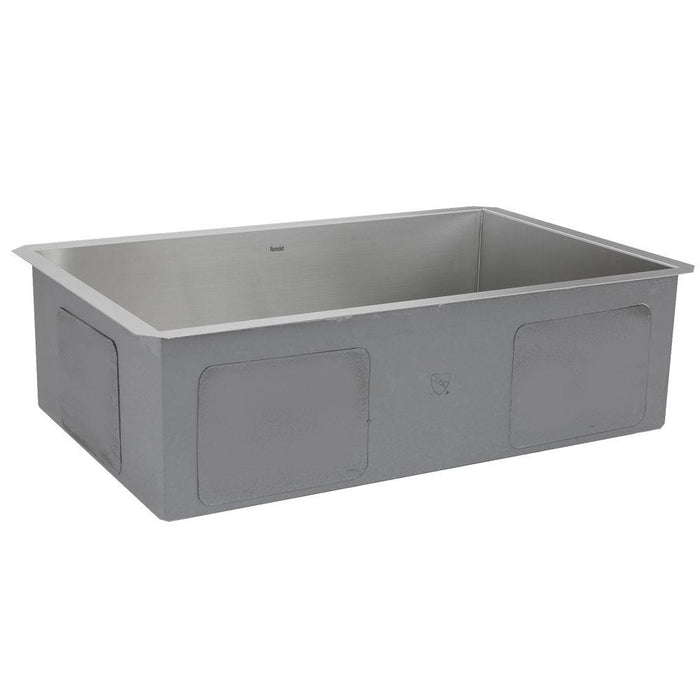 Kitchen Sink - Nantucket Sinks 28" Pro Series Large Rectangle Single Bowl Undermount Stainless Steel Kitchen Sink, 8" Deep