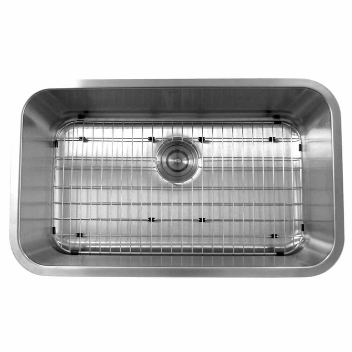 Kitchen Sink - Nantucket Sinks 30" Large Rectangle Single Bowl Undermount Stainless Steel Kitchen Sink, 9 Inches Deep, NS3018-9-16