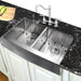 Kitchen Sink - Nantucket Sinks 33" Double Bowl Farmhouse Apron Front Stainless Steel Kitchen Sink