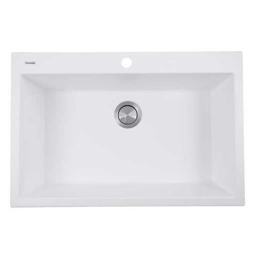 Kitchen Sink - Nantucket Sinks 33-inch Dual-mount Granite Composite Sink In White