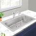 Kitchen Sink - Nantucket Sinks 33" Large Rectangle Single Bowl 18 Gauge Stainless Steel Drop In Kitchen Sink, NS3322-8