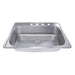 Kitchen Sink - Nantucket Sinks 33" Large Rectangle Single Bowl 18 Gauge Stainless Steel Drop In Kitchen Sink, NS3322-8
