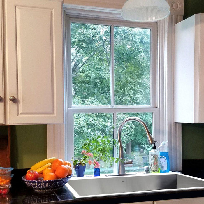 Kitchen Sink - Nantucket Sinks 33" Large Rectangle Single Bowl Self Rimming Stainless Steel Drop In Kitchen Sink, 16 Gauge - 3 Hole