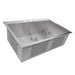 Kitchen Sink - Nantucket Sinks 33" Large Rectangle Single Bowl Self Rimming Stainless Steel Drop In Kitchen Sink, 16 Gauge - 3 Hole