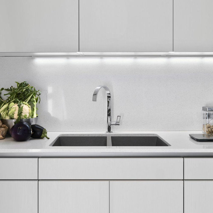 Kitchen Sink - Nantucket Sinks 50/50 Double Bowl Undermount Granite Composite Titanium
