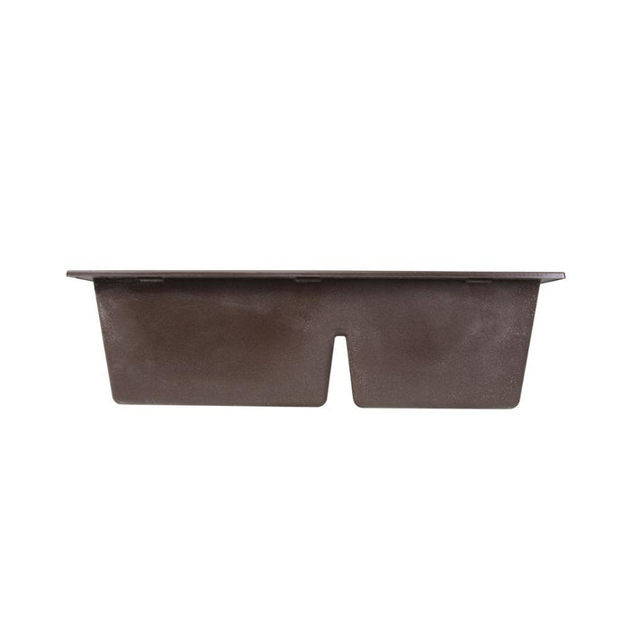 Kitchen Sink - Nantucket Sinks 60/40 Double Bowl Dual-mount Granite Composite Brown