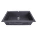 Kitchen Sink - Nantucket Sinks Large Single Bowl Dual-mount Granite Composite Black