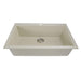 Kitchen Sink - Nantucket Sinks Large Single Bowl Dual-mount Granite Composite Sand