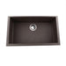 Kitchen Sink - Nantucket Sinks Large Single Bowl Undermount Granite Composite Brown