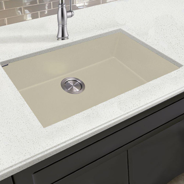 Kitchen Sink - Nantucket Sinks Large Single Bowl Undermount Granite Composite Sand