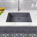 Kitchen Sink - Nantucket Sinks Large Single Bowl Undermount Granite Composite Titanium