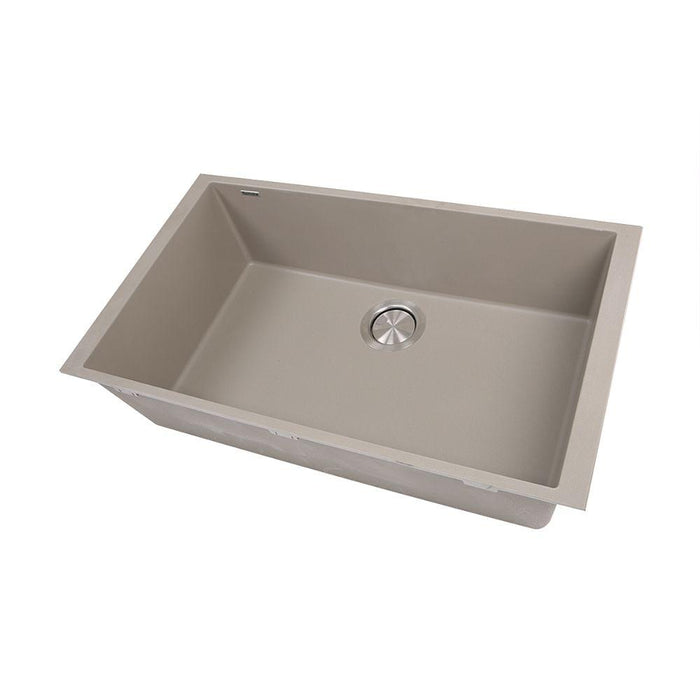 Kitchen Sink - Nantucket Sinks Large Single Bowl Undermount Granite Composite Truffle