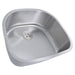 Kitchen Sink - Nantucket Sinks NS03i-16 Sconset 23" D-Bowl Undermount Stainless Steel Kitchen Sink, 16 Gauge