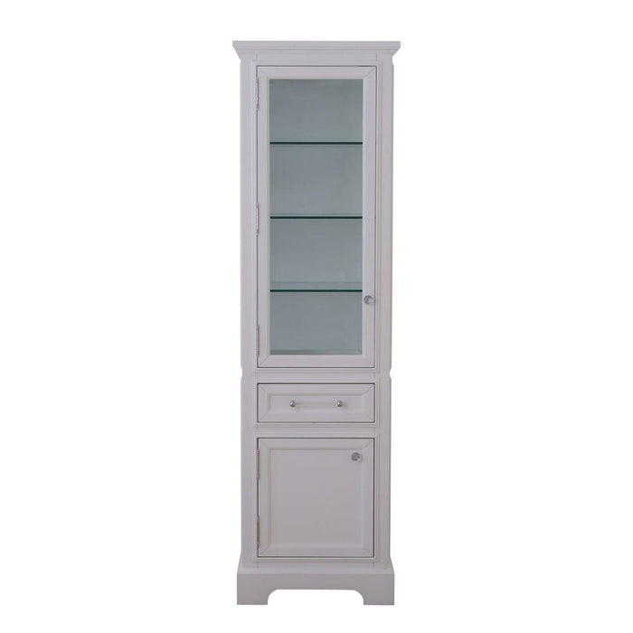 Linen Tower - Derby Collection Linen Cabinet In White