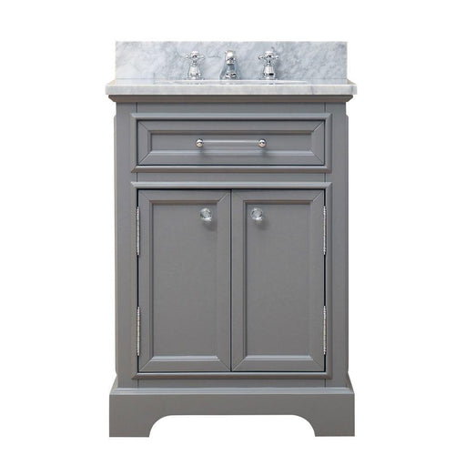 Vanity - 24" Cashmere Grey Single Sink Bathroom Vanity W/ Faucet From The Derby Collection