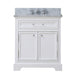 Vanity - 24" Pure White Single Sink Bathroom Vanity W/ Faucet From The Derby Collection