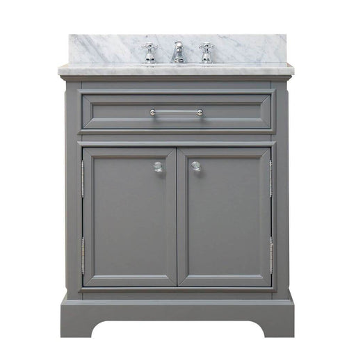 Vanity - 30" Cashmere Grey Single Sink Bathroom Vanity From The Derby Collection