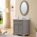 Vanity - 30" Cashmere Grey Single Sink Bathroom Vanity W/ Faucet From The Derby Collection