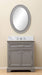 Vanity - 30" Cashmere Grey Single Sink Bathroom Vanity W/ Matching Framed Mirror From The Derby Collection