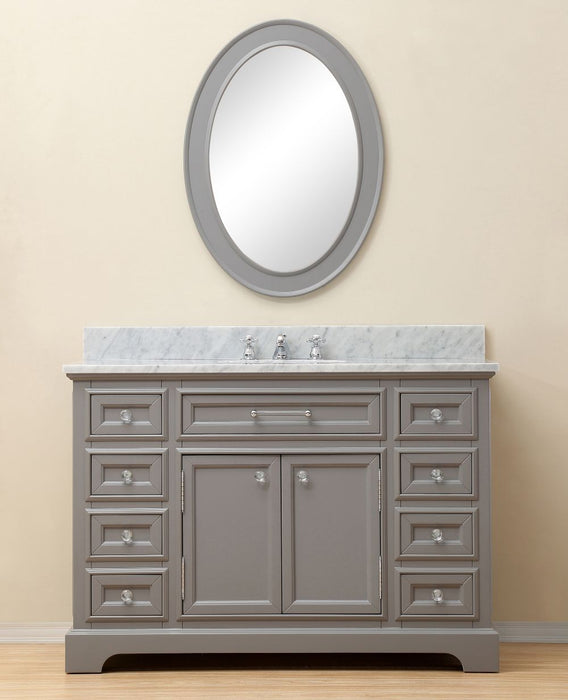 Vanity - 48" Cashmere Grey Single Sink Bathroom Vanity From The Derby Collection