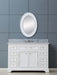 Vanity - 48" Pure White Single Sink Bathroom Vanity W/ Faucet From The Derby Collection