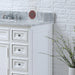 Vanity - 48" Pure White Single Sink Bathroom Vanity W/ Matching Framed Mirror And Faucet From The Derby Collection