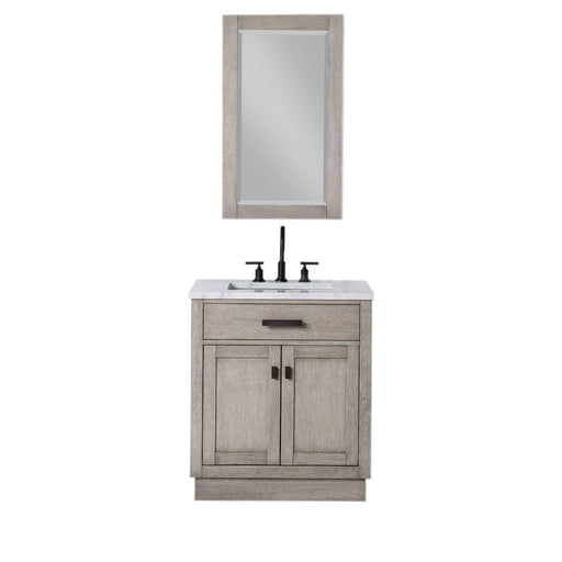 Vanity - Chestnut 30" Single Bathroom Vanity In Grey Oak