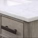Vanity - Chestnut 48" Single Bathroom Vanity In Grey Oak W/ White Carrara Marble Countertop And Oil-rubbed Bronze Finish