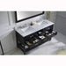 Caroline Estate 60" Double Sink Italian Carrara White Marble Top Vanity with Faucet and Mirror - Vanity Grace Store - Virtuusa