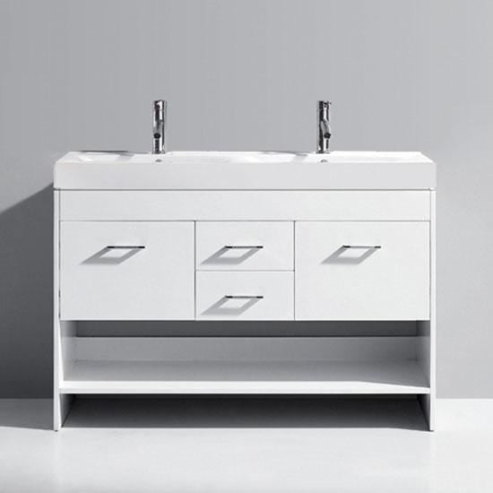Gloria 48" Double Sink Vanity with Faucet - Vanity Grace Store - Virtuusa