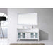 Ava 63" Double Sink White Engineered Stone Top Vanity with Faucet and Mirror - Vanity Grace Store - Virtuusa