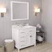Caroline Parkway 36" Single Sink Dazzle White Quartz Top Vanity with Faucet and Mirror - Vanity Grace Store - Virtuusa