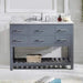 Caroline Estate 48" Single Sink Italian Carrara White Marble Top Vanity - Vanity Grace Store - Virtuusa