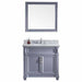 Victoria 36" Single Sink Italian Carrara White Marble Top Vanity with Mirror - Vanity Grace Store - Virtuusa