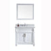 Victoria 36" Single Sink Italian Carrara White Marble Top Vanity with Faucet and Mirror - Vanity Grace Store - Virtuusa