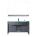 Ava 55" Single Sink Aqua Tempered Glass Top Vanity with Faucet and Mirror - Vanity Grace Store - Virtuusa