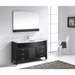 Ava 55" Single Sink White Engineered Stone Top Vanity with Faucet and Mirror - Vanity Grace Store - Virtuusa