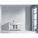 Ava 48" Single Sink White Engineered Stone Top Vanity with Faucet - Vanity Grace Store - Virtuusa