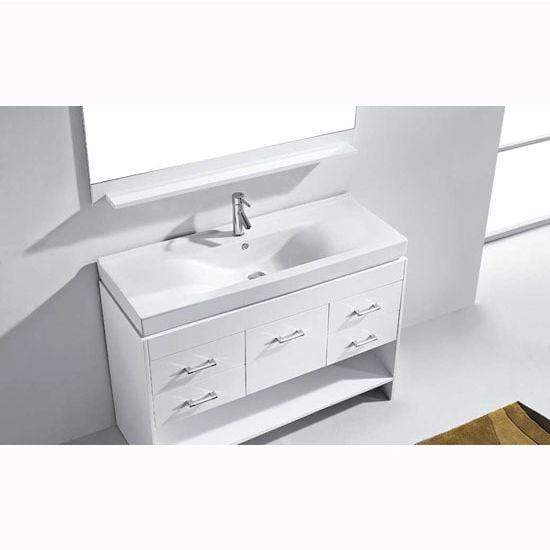 Gloria 48" Single Sink Top Vanity with Faucet and Mirror - Vanity Grace Store - Virtuusa